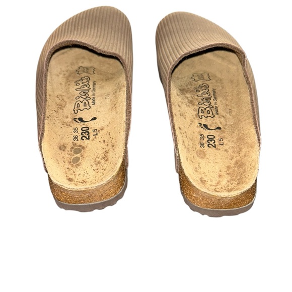 Birki’s by Birkenstock Taupe Ribbed Clogs 36 (US Women’s 5) NWOT, Minor Defect - Picture 7 of 9
